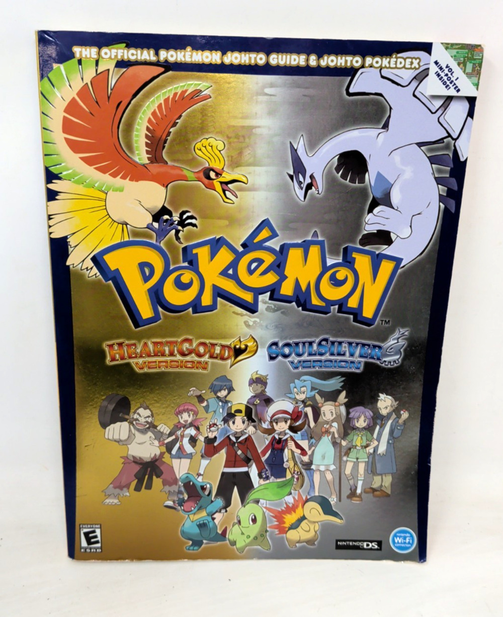 Pokémon HeartGold & SoulSilver Official Strategy Guide Book w/ Poster 2010